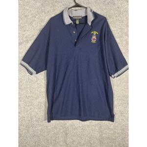 Cross Creek Mens Navy USS Taylor FFG 50‎ Polo Shirt XL Embroidered Golf
